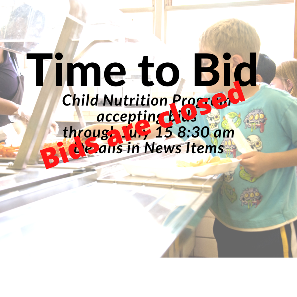 TPS Child Nutrition sealed bids being accepted