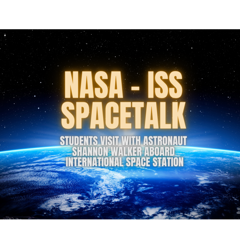 Students talk with astronaut aboard the International Space Station