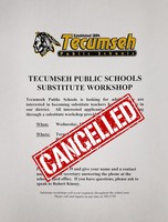 Substitute Workshop Cancelled