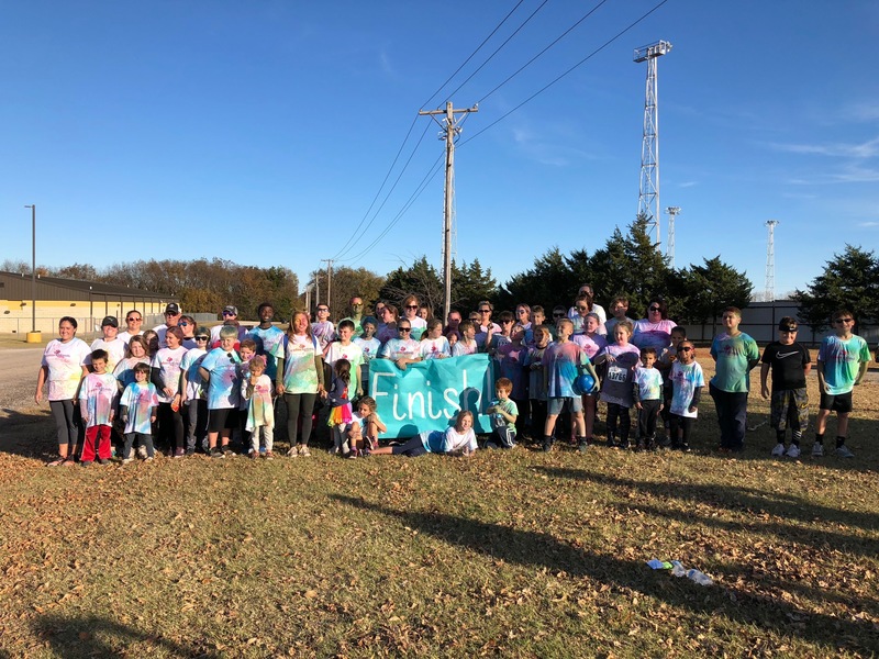 Color Run fundraiser a success Cross Timbers Elementary School